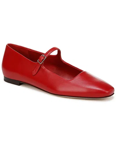 Vince Brodi Mary Jane-b Leather Slip-on In Red