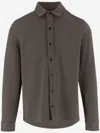 Vince Long Sleeve Houndstooth Patterned Shirts In Brown