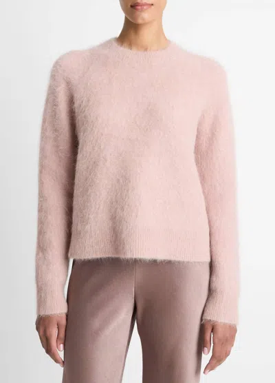 Vince Brushed Alpaca-blend Crew Neck Sweater In Beet Root In Pink