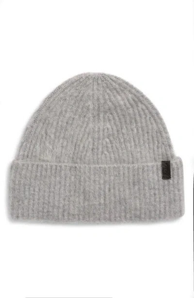 Vince Brushed Cashmere Cuffed Hat In Gray