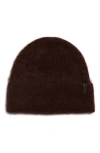 Vince Brushed Cashmere Cuffed Hat In Purple