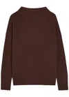 Vince Brushed Cashmere Jumper In Brown