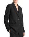 Vince Shrunken Bracelet-sleeve Blazer In Black