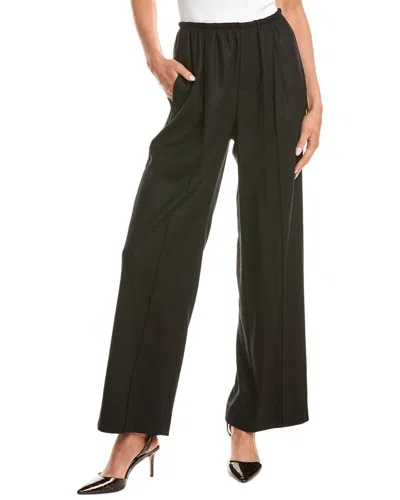 Vince Brushed Flannel Wool-blend Pant In Black