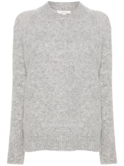 Vince Brushed Sweater In Grey
