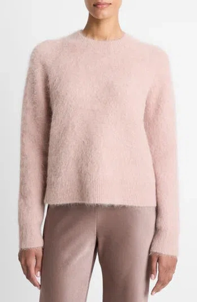 Vince Brushed Alpaca-blend Crew Neck Sweater In Beet Root In Pink