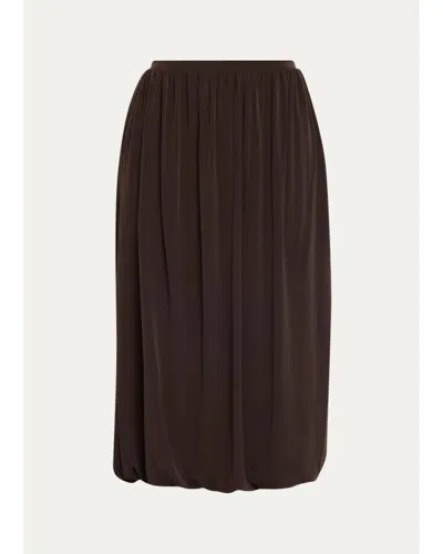 Vince Bubble Midi Skirt In Brown