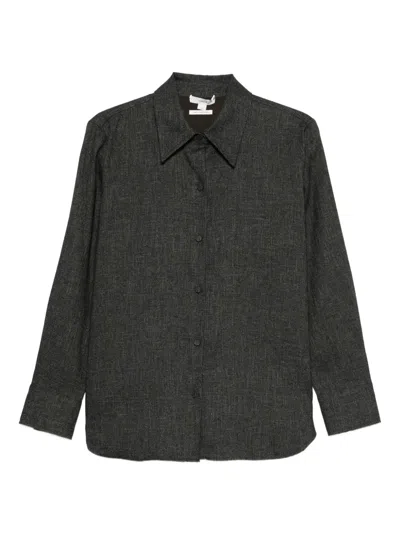 Vince Button-down Shirt In Gray