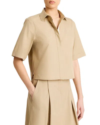 Vince Button Down Shirt In Nude