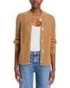 Vince Button Front Cardigan - Exclusive In Camel/vicu