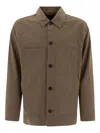 Vince Collared Design Large Pockets Long Sleeves In Brown