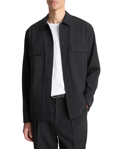 VINCE BUTTON FRONT SHIRT JACKET