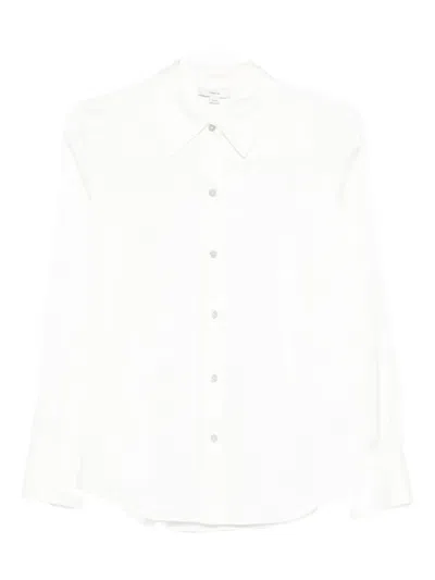 Vince Stretch-silk Shirt In White