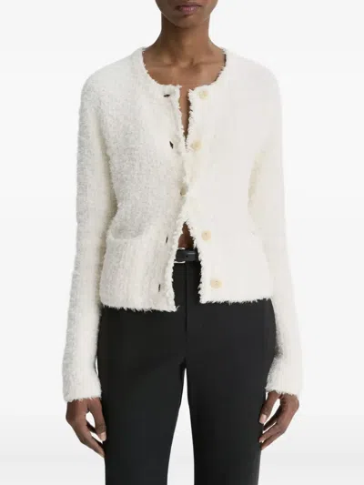 Vince Button-front Tweed Jacket In Multi