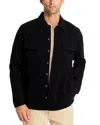 Vince Cotton-blend Shirt Jacket In Black Med