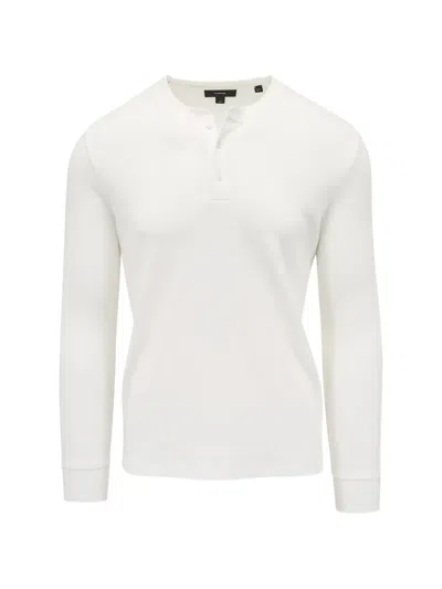 Vince Buttoned Long-sleeved Shirt In White