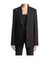 Vince Button-fastening Cotton Jacket In Black