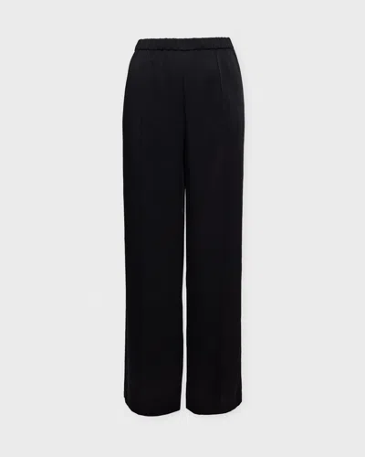 Vince Byxor Mid Rise Side-strap Crepe Svart