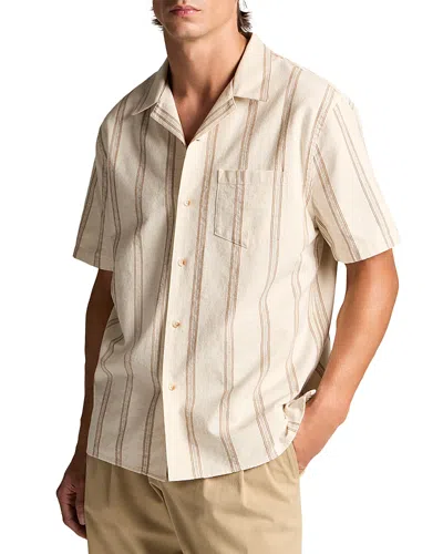 Vince Cabana Cove Stripe Pocket Shirt In Neutral