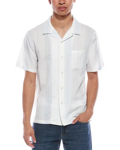 VINCE CABANA LINEN-BLEND SHIRT