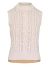 Vince Cable Double Layer Wool-blend Shell In Pink
