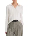Vince Cable Knit Wool & Cashmere-blend Polo Shirt In White