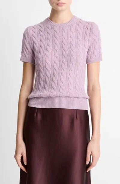 Vince Cable Short Sleeve Sweater In Pink