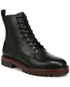 Vince Cabria Leather Lug Boot In Black