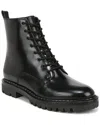 Vince Cabria Leather Lug Boot In Black