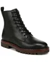 Vince Cabria Leather Lug Boot In Black