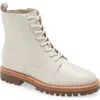 Vince Cabria Lug Water Resistant Lace-up Boot In Opaline- Dm