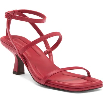 Vince Callie Kitten Heel Sandal In Crimson