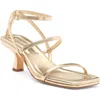 Vince Callie Kitten Heel Sandal In Gold