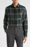 Vince Cambria Long Sleeve Classic Fit Button-up Shirt In Green