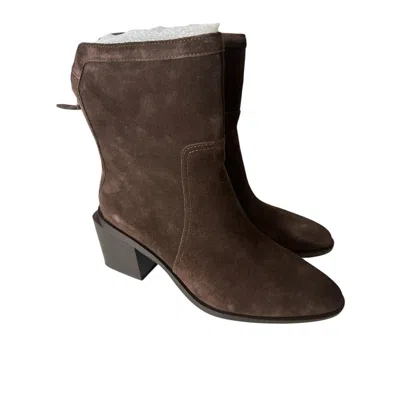 Vince Camuto 0304vc1078 Women's Brown Suede Pointed Toe Mid-calf Boots Hawk305