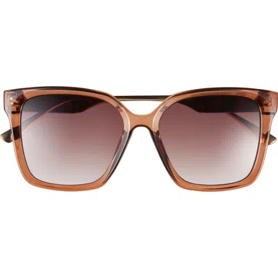 Vince Camuto 112mm Gradient Square Sunglasses In White