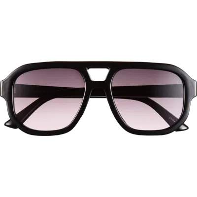 Vince Camuto 128mm Gradient Aviator Sunglasses In White
