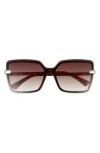 Vince Camuto 141mm Gradient Rimless Square Sunglasses