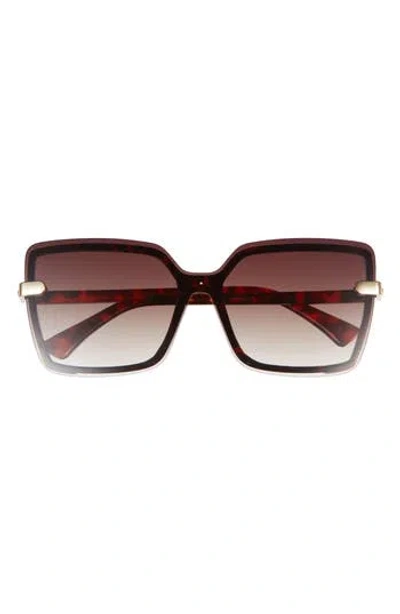 Vince Camuto 141mm Gradient Rimless Square Sunglasses