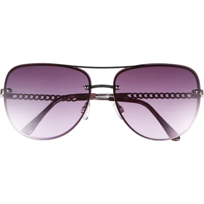 Vince Camuto 144mm Gradient Rimless Aviator Sunglasses