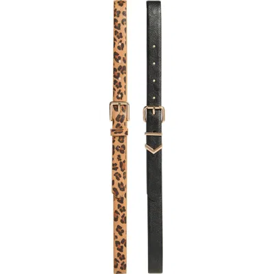 Vince Camuto 2-for-1 Assorted Belts In Brown
