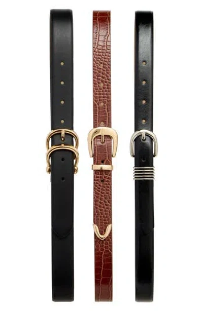 Vince Camuto 3-for-1 Assorted Belts In Multi
