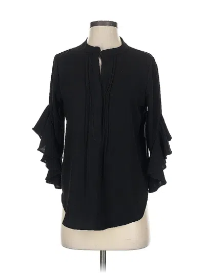 Pre-owned Vince Camuto 3/4 Sleeve Blouse In Black