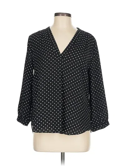 Pre-owned Vince Camuto 3/4 Sleeve Blouse In Black