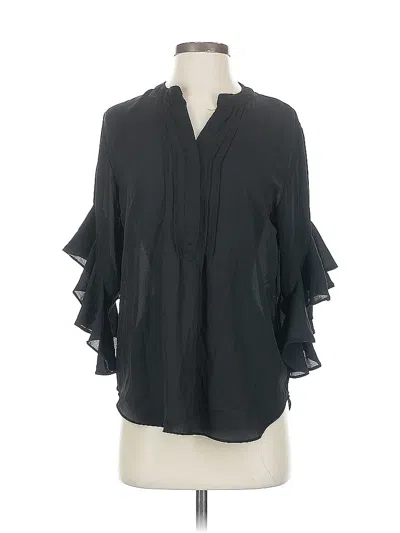 Pre-owned Vince Camuto 3/4 Sleeve Blouse In Black
