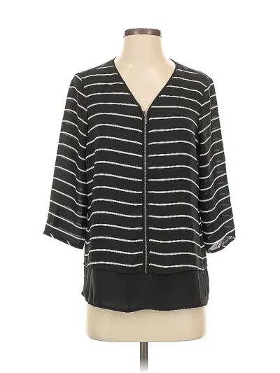Pre-owned Vince Camuto 3/4 Sleeve Blouse In Black