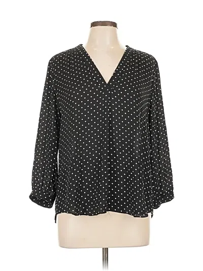 Pre-owned Vince Camuto 3/4 Sleeve Blouse In Black