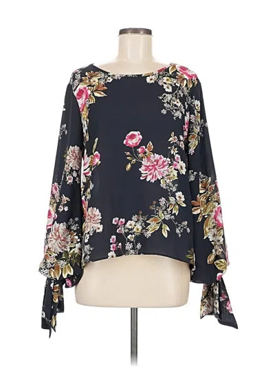 Pre-owned Vince Camuto 3/4 Sleeve Blouse In Black