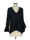 Vince Camuto 3/4 Sleeve Blouse In Black