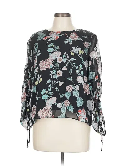 Pre-owned Vince Camuto 3/4 Sleeve Blouse In Black